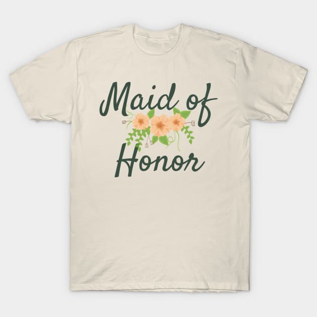 Maid of Honor T-Shirt by frtv